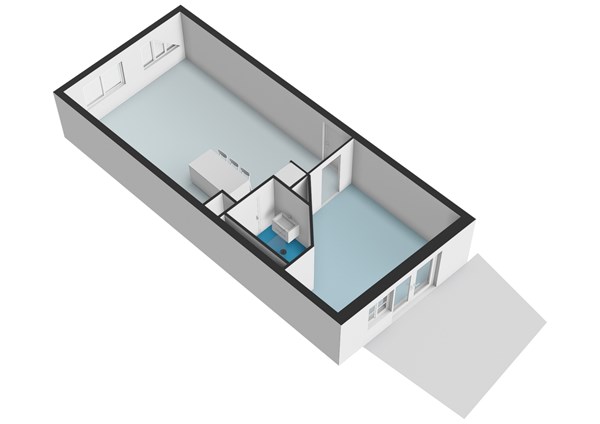 Floor plan - Amstel 190, 1017 AG Amsterdam 